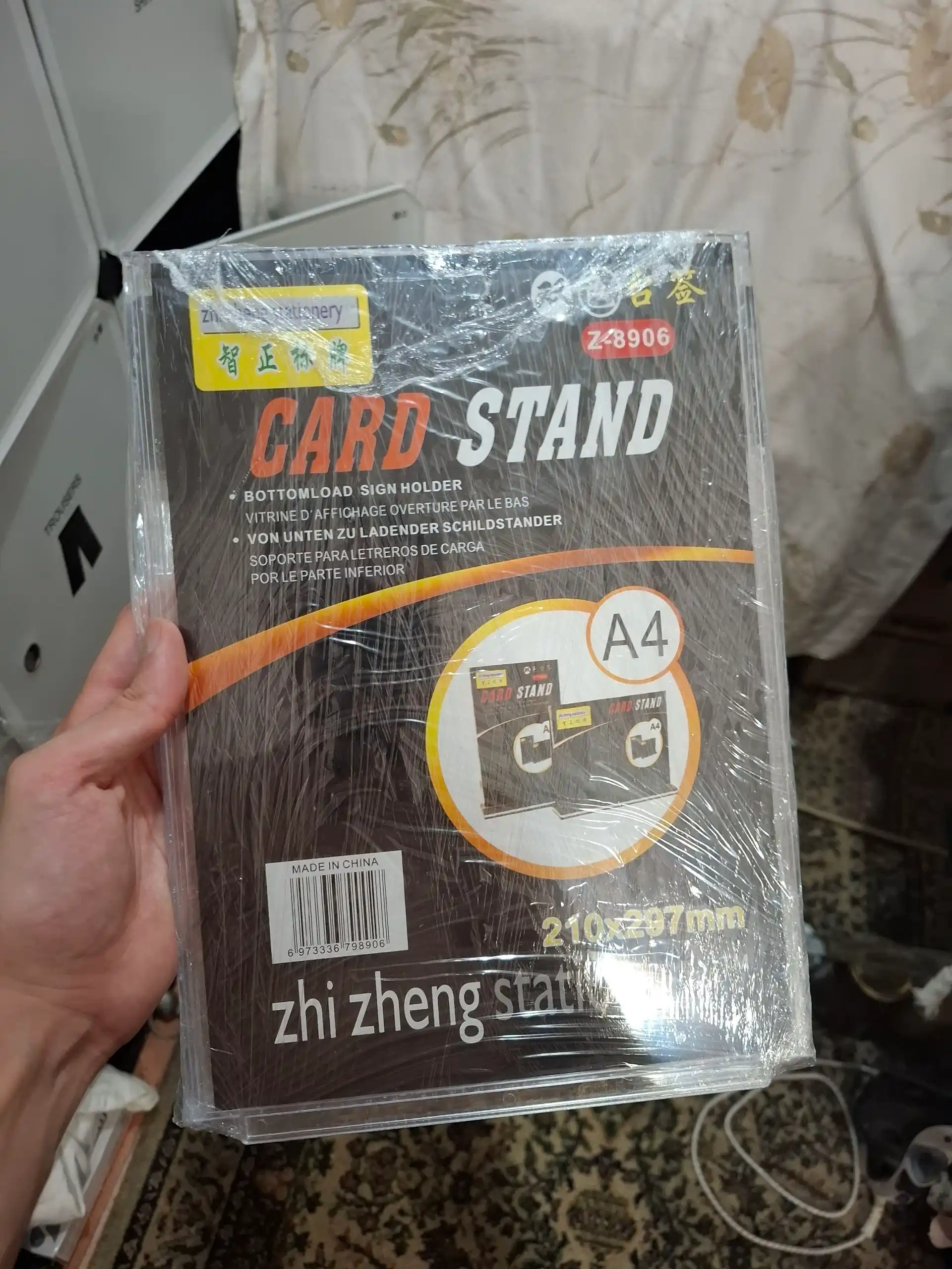 A4 / A5 / A6 akril stol usti menyu holder, menyu, narxlar va reklama lavhalari uchun