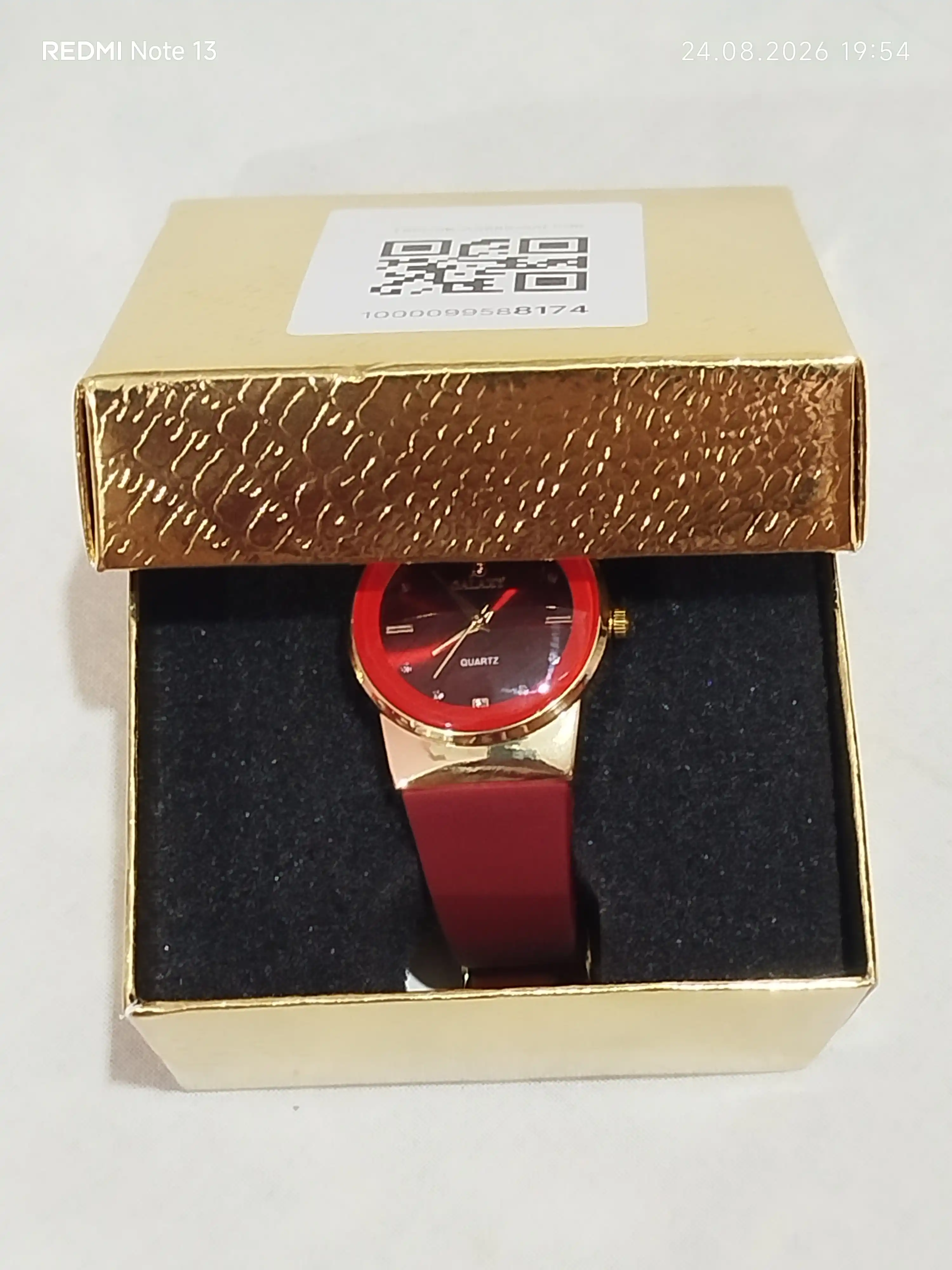 Ayollar qo‘l soati GALAXY Quartz, silikon remeshok, klassik dizayn