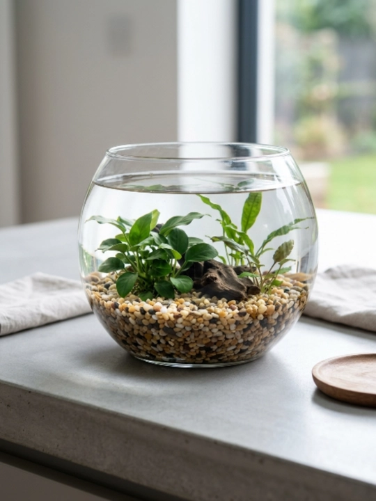 Akvarium uchun tabiiy grunt 5 mm, dekorativ toshlar, o‘simliklar va akvadizayn uchun bezak - 