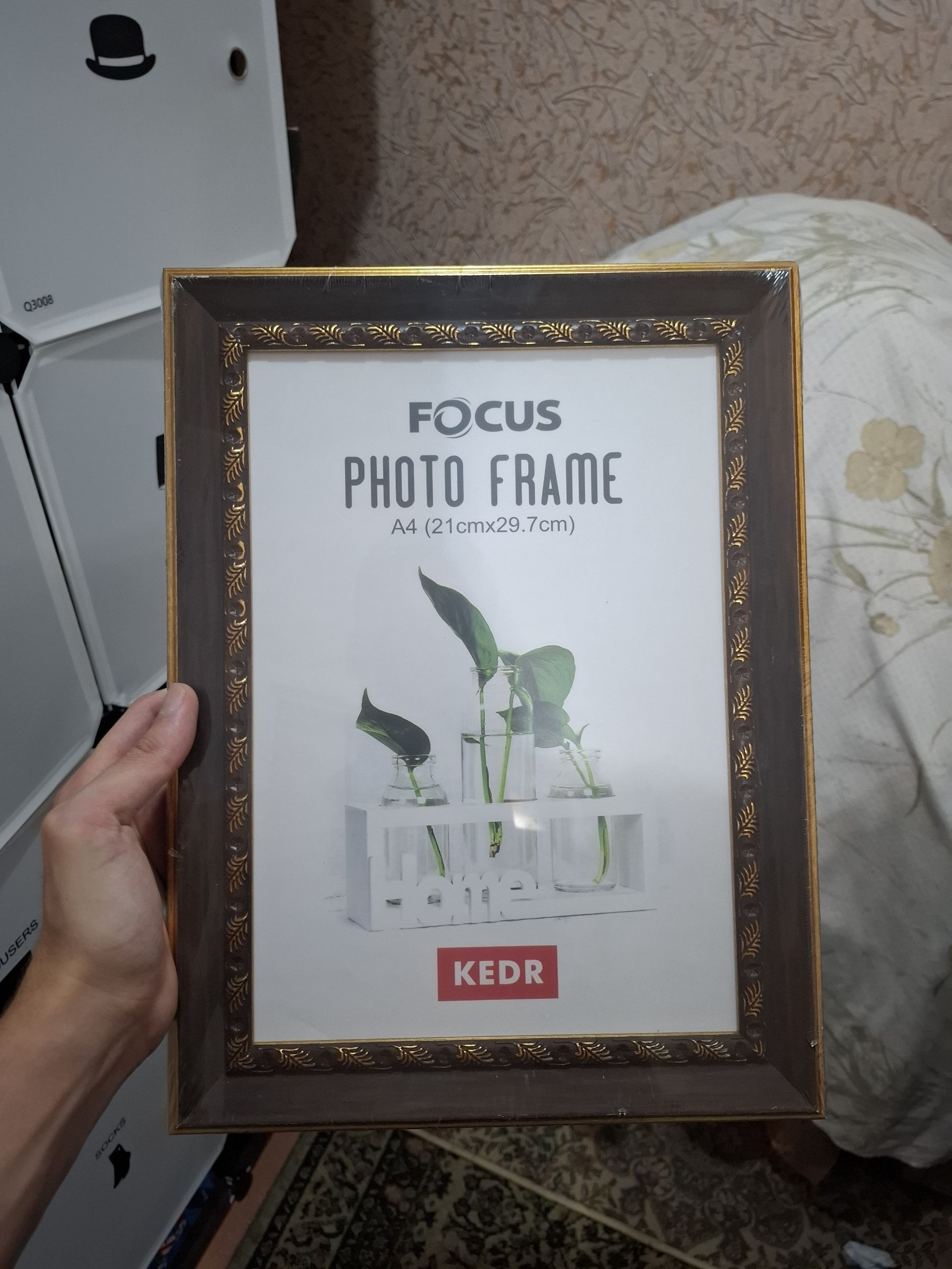 A4 21×29 sm o‘lchamdagi fotosuratlar uchun baget ramka, premium, akril oynali