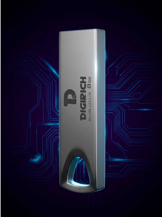 Флешка Digirich Ritz металлическая USB 2.0, 2/4/8/16/32ГБ