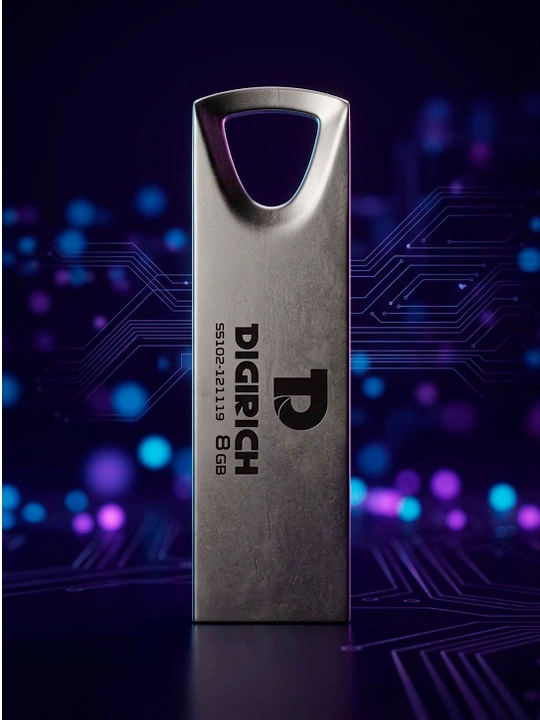 Флешка Digirich Ritz металлическая USB 2.0, 2/4/8/16/32ГБ