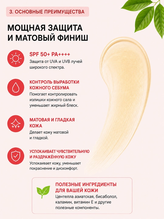 Spf 50+ pa++++, mativiy effekt, quyosh krem