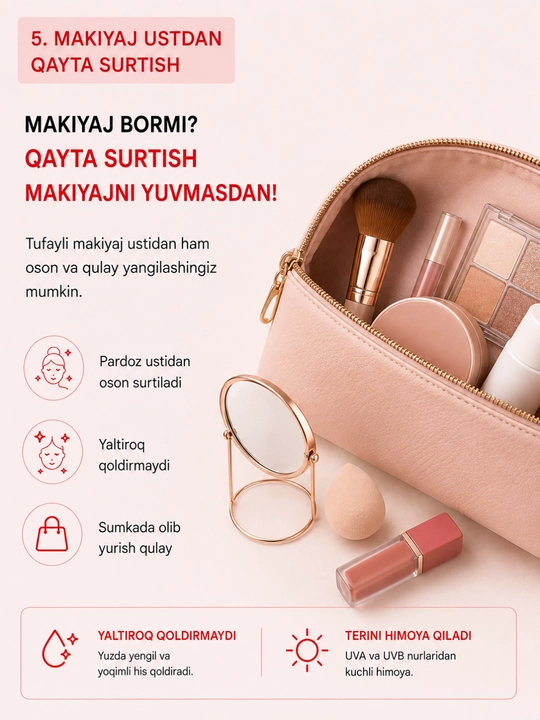 Spf 50+ pa++++, mativiy effekt, quyosh krem