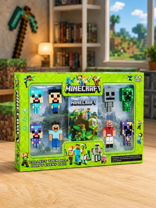Наборы больших конструкторов My World, по тематике Minecraft, с фигурками героев