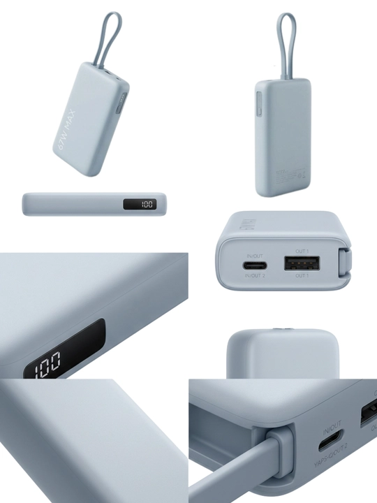 Xiaomi brendining tashqi akkumulyatorlari — UltraThin 5000 (Magnetic), 20000 va 10000 67W