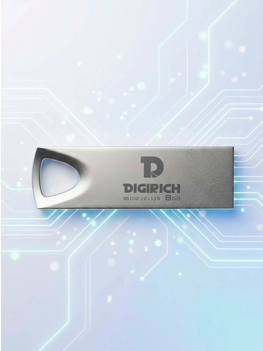 Флешка Digirich Acier металлическая USB 3.0/2.0, 2/4/8/16/32ГБ