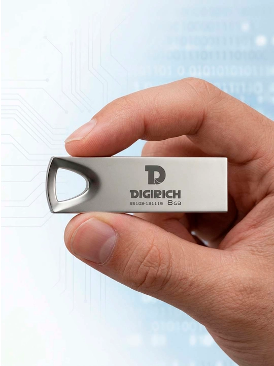 Флешка Digirich Acier металлическая USB 3.0/2.0, 2/4/8/16/32ГБ