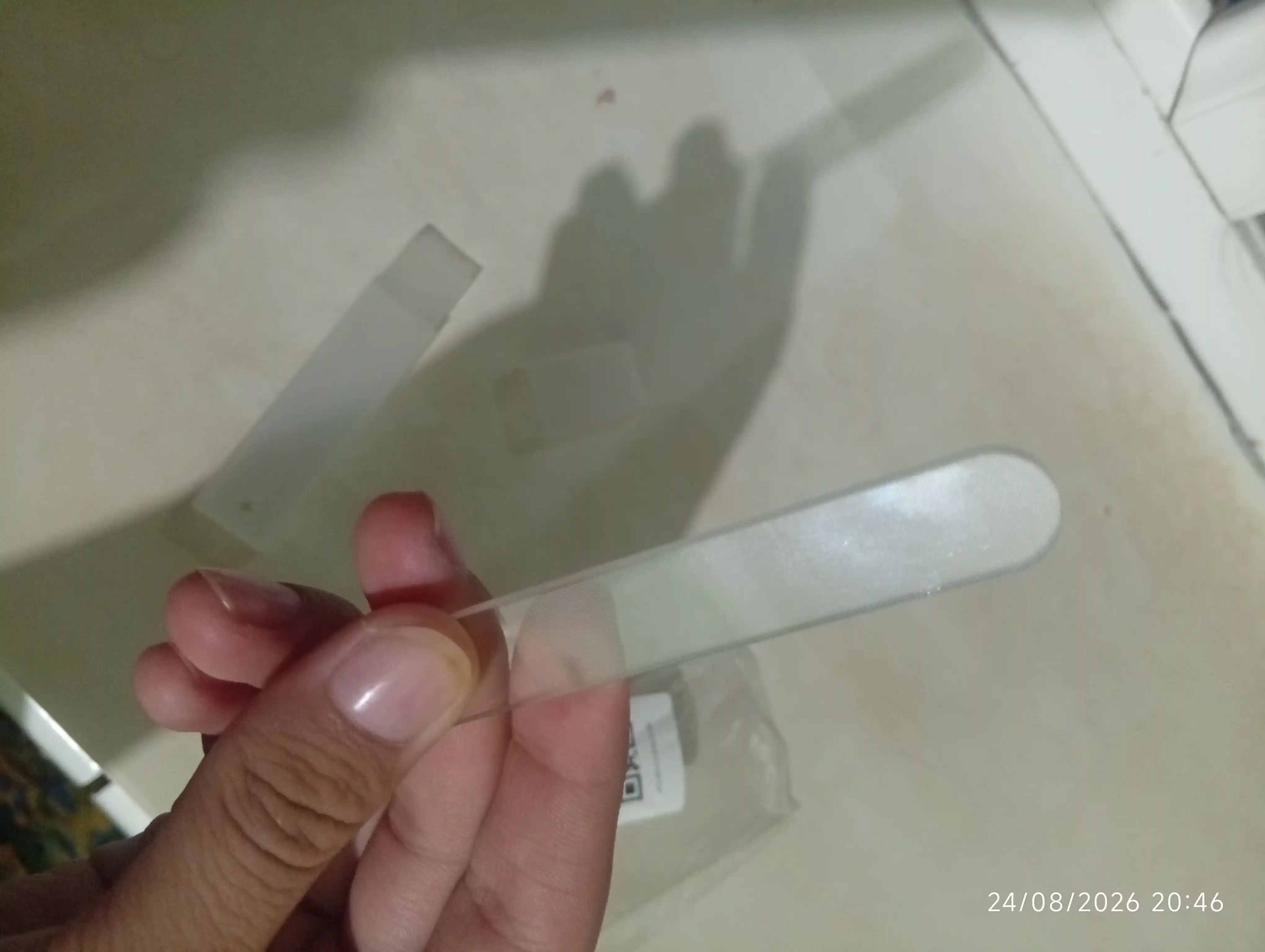Manikyurni jilolash uchun professional nano shisha tirnoq fayli