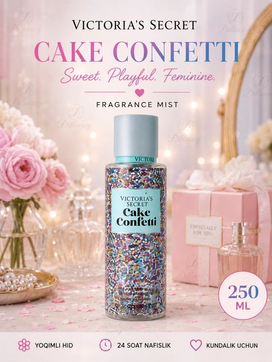 Parfyumlangan tana spreyi suvi Victoria's Secret Spreyi Aqua Kiss Rush, Shimmer, 250 ml