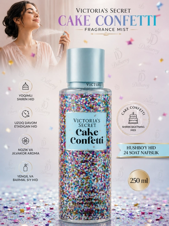 Парфюмированная вода Victorias Secret, Aqua Kiss Rush, Shimmer, Mist, 250 мл - 