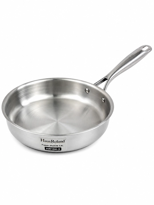 Сковорода HausRoland HR104-3 из нержавеющей стали, 20×5 см, 1,6 л
