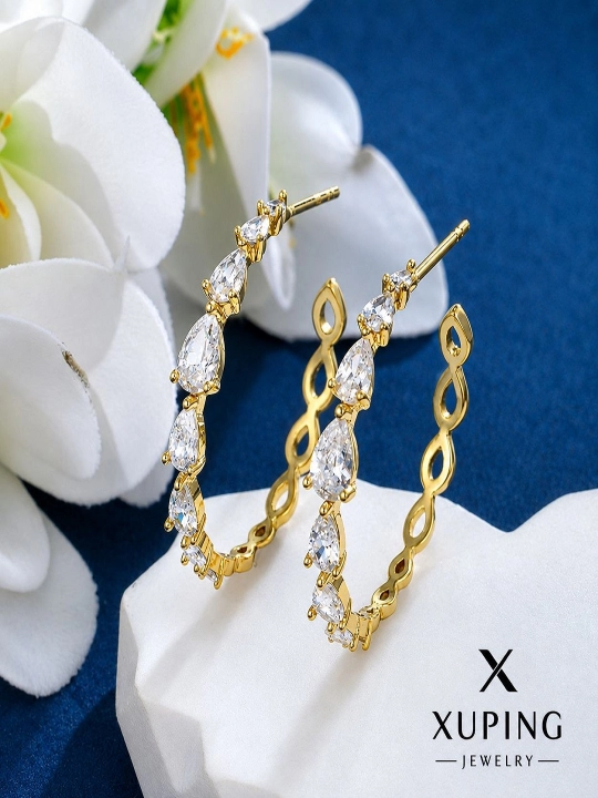 Серьги Xuping из нержавеющей, медицинской стали - 