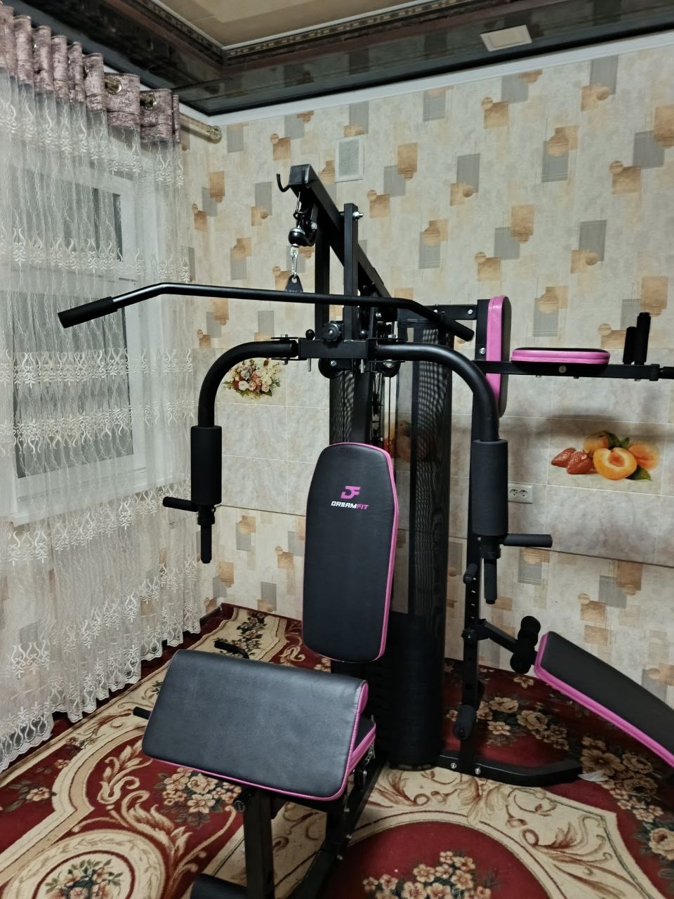 Kuch mashqlari uchun ko‘p funksiyali uy trenajyori - DF 0011 (40+ mashqlar)