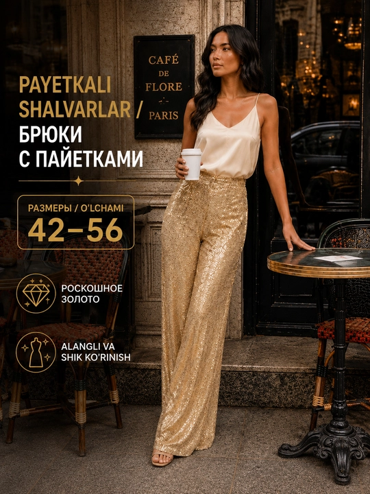 Ayollar shimi, klassik, kundalik, keng palatsso shimi - 