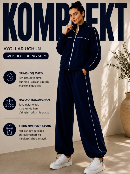 Женский спортивный костюм, oversize комплект, двойка большой размер