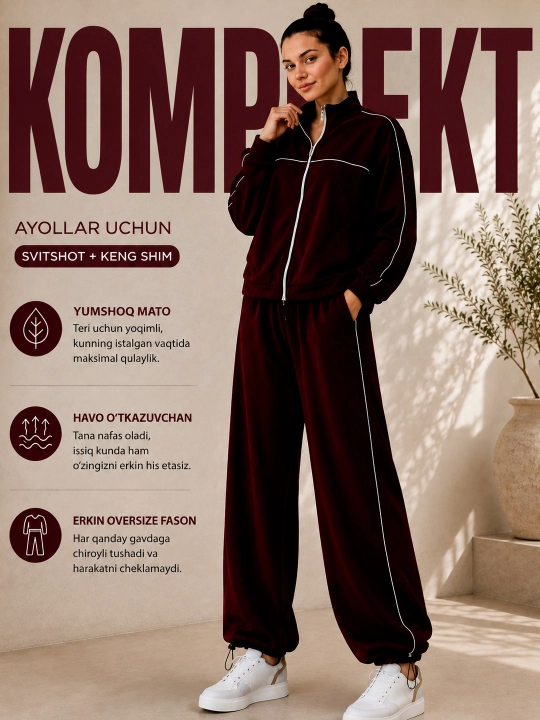 Женский спортивный костюм, oversize комплект, двойка большой размер