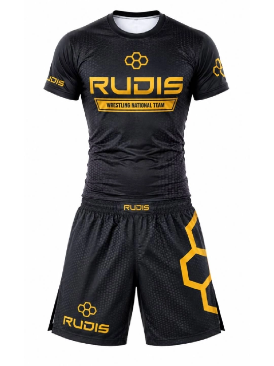Erkaklar uchun sport kiyimlari to'plami RUDIS Wrestling (Futbolka va Shorti)
