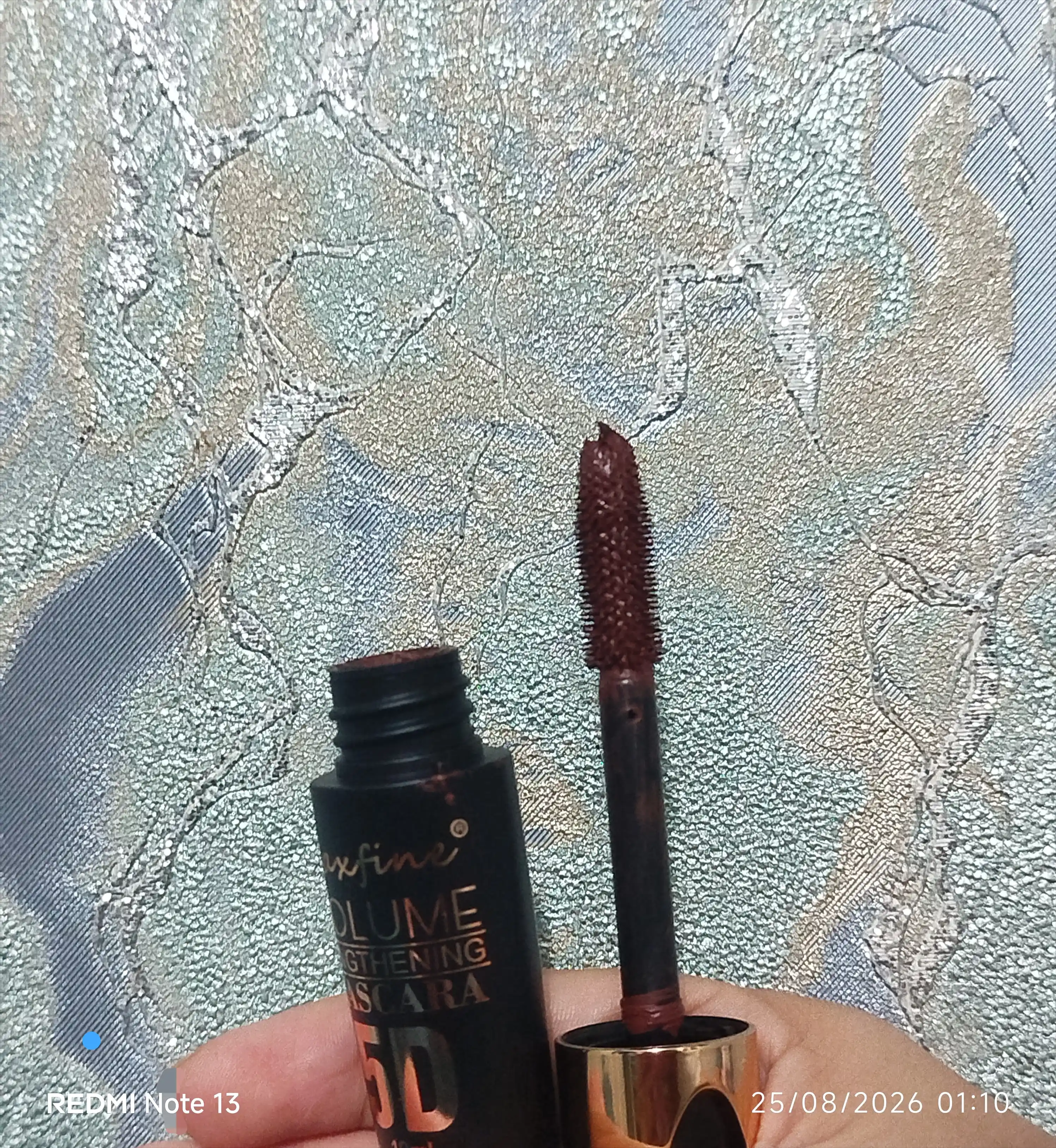 Maxfine 5D rangli kiprik tushi, qora, jigarrang, oq, ko'k, binafsha mascara