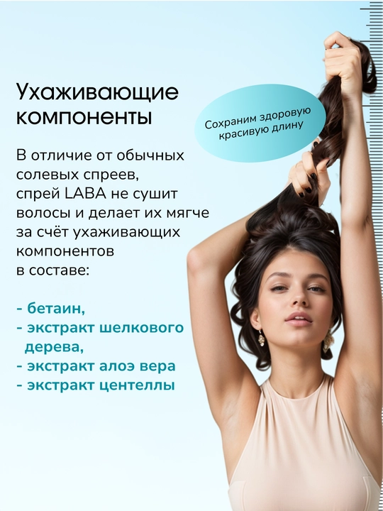LABA Sea Salt Effect soch uchun teksturalash sprey, 200 ml