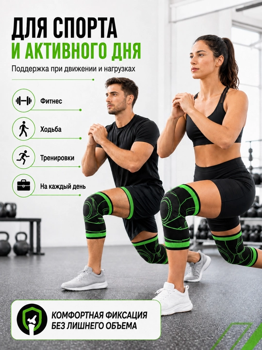 Tizza uchun ortopedik bandaj, sozlanadigan tasmali elastik fiksator, sport uchun tizzalik