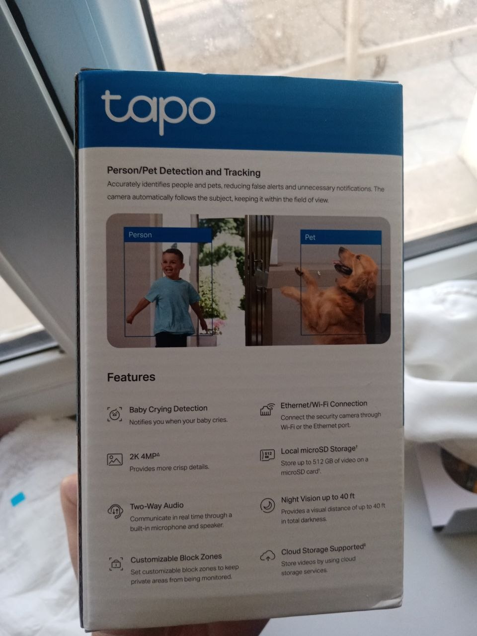 TP-LINK Tapo C220 video kuzatuv kamerasi, Wi-Fi, burilish, avtomatik fokuslash