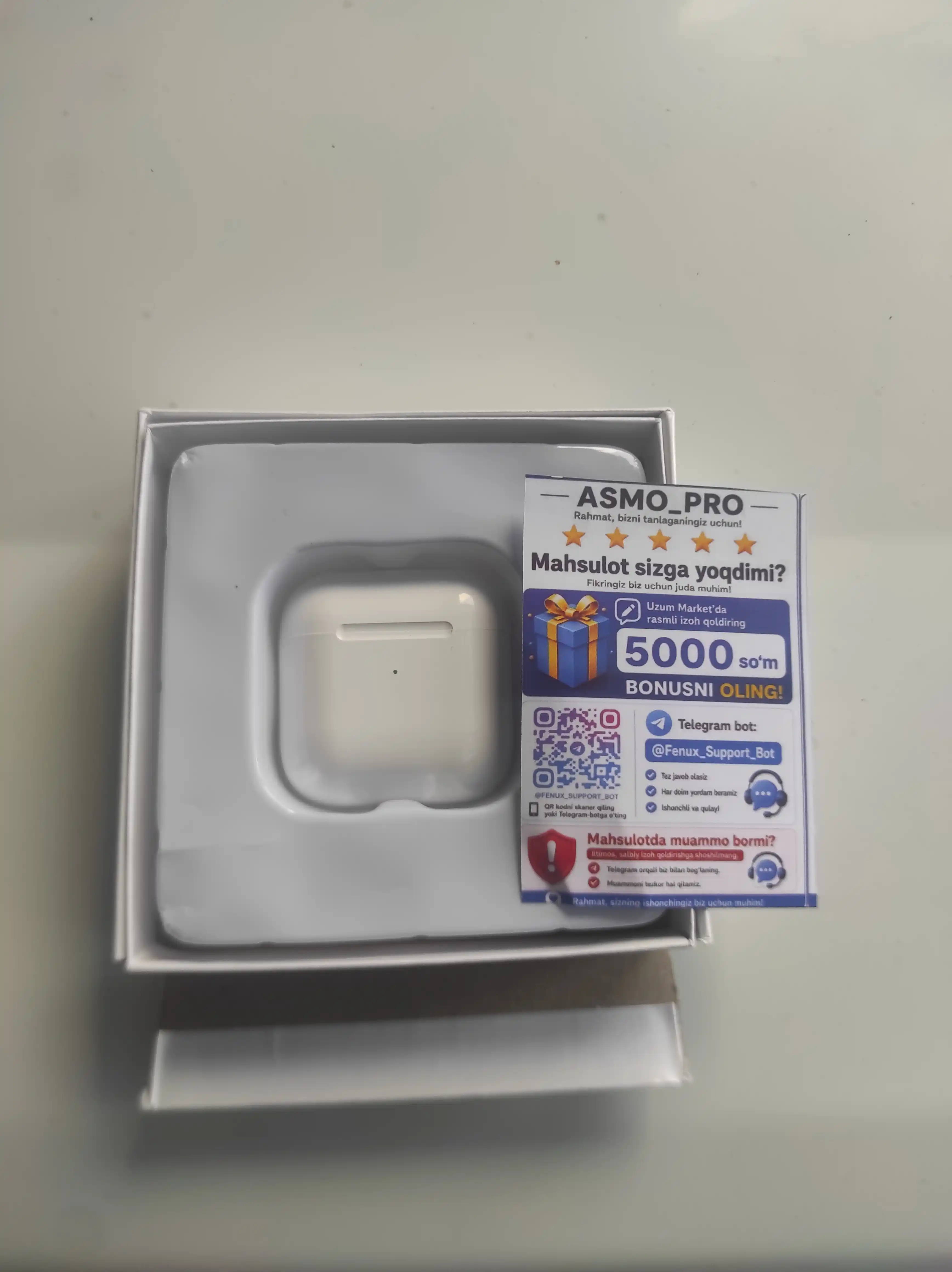 Pro 4 simsiz quloqchin, Bluetooth, sensorli naushnik, iPhone va Android uchun