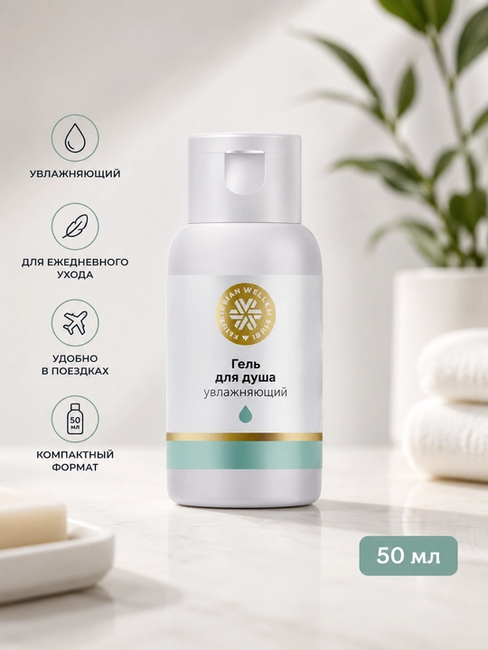 Namlantiruvchi dush geli Siberian Wellness Travel, 50 ml - 