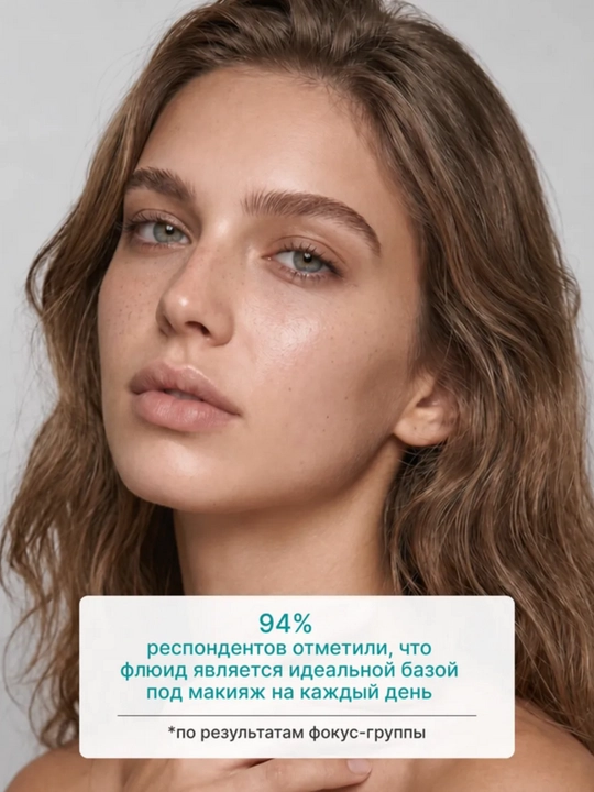Крем флюид для лица AYA, увлажняющий крем для лица, крем под макияж, крем с ниацинамидом
