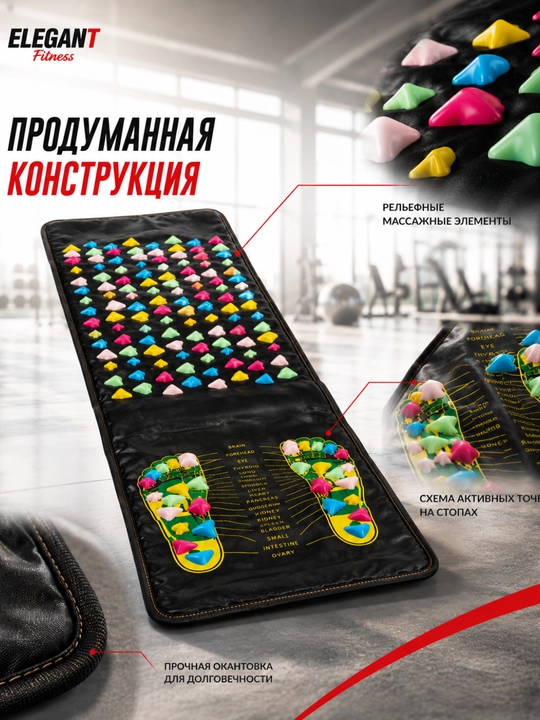 Массажный коврик для ног — для расслабления и улучшения кровообращения