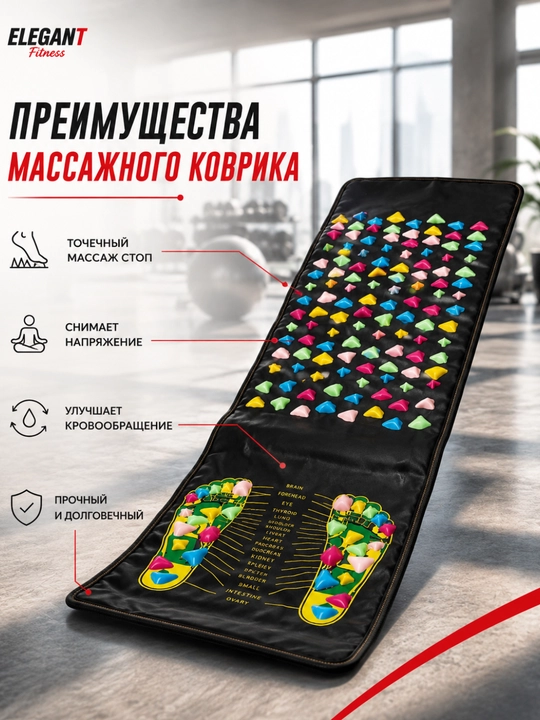 Массажный коврик для ног — для расслабления и улучшения кровообращения