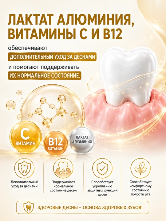 LACALUT Multi-effect Plus 5 in 1 vitamin va mineral kompleksi bilan tish pastasi, 75 ml