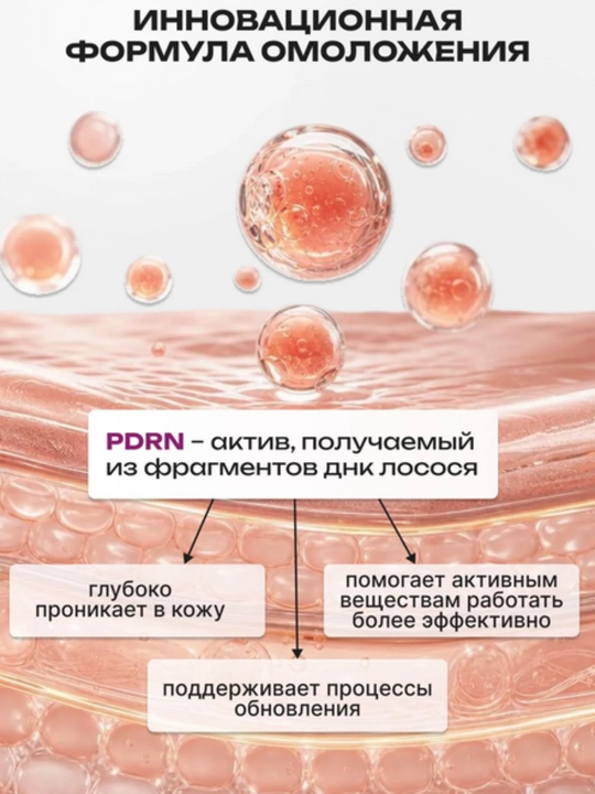Крем для лица антивозрастной с PDRN, увлажняющий крем для лица, крем от морщин, пдрн крем