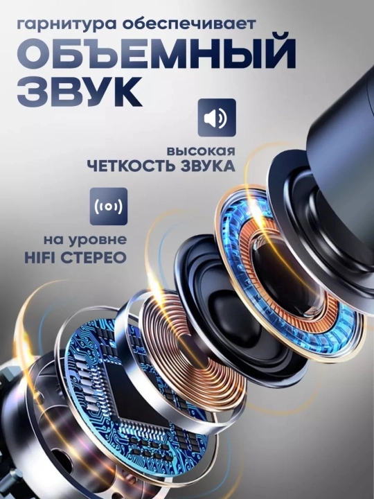 Bluetooth quloqchin, mikrofonli simsiz garnitura, haydovchilar uchun, shovqin pasaytirish
