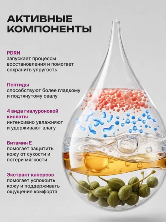 Крем для лица антивозрастной с PDRN, увлажняющий крем для лица, крем от морщин, пдрн крем