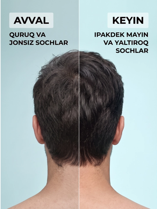 Keratinli shampun, barcha turdagi sochlar uchun, 600 ml