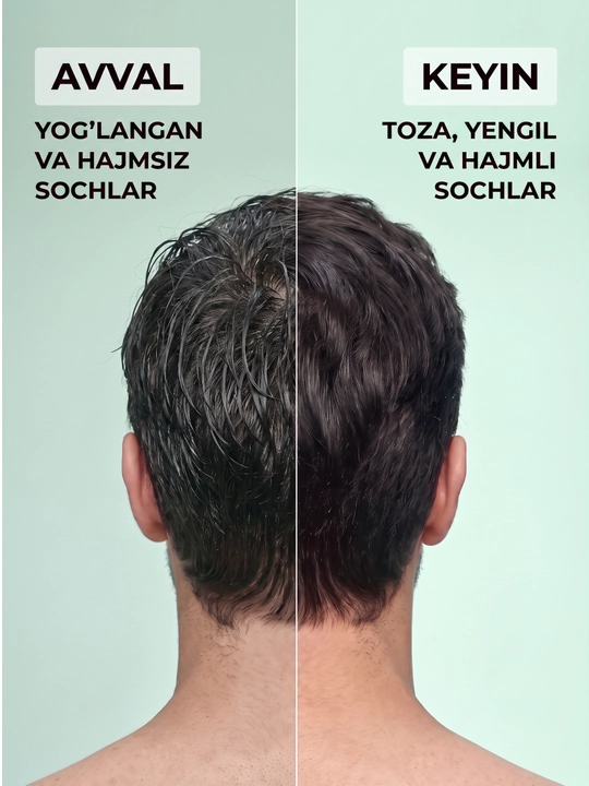 Keratinli shampun, barcha turdagi sochlar uchun, 600 ml