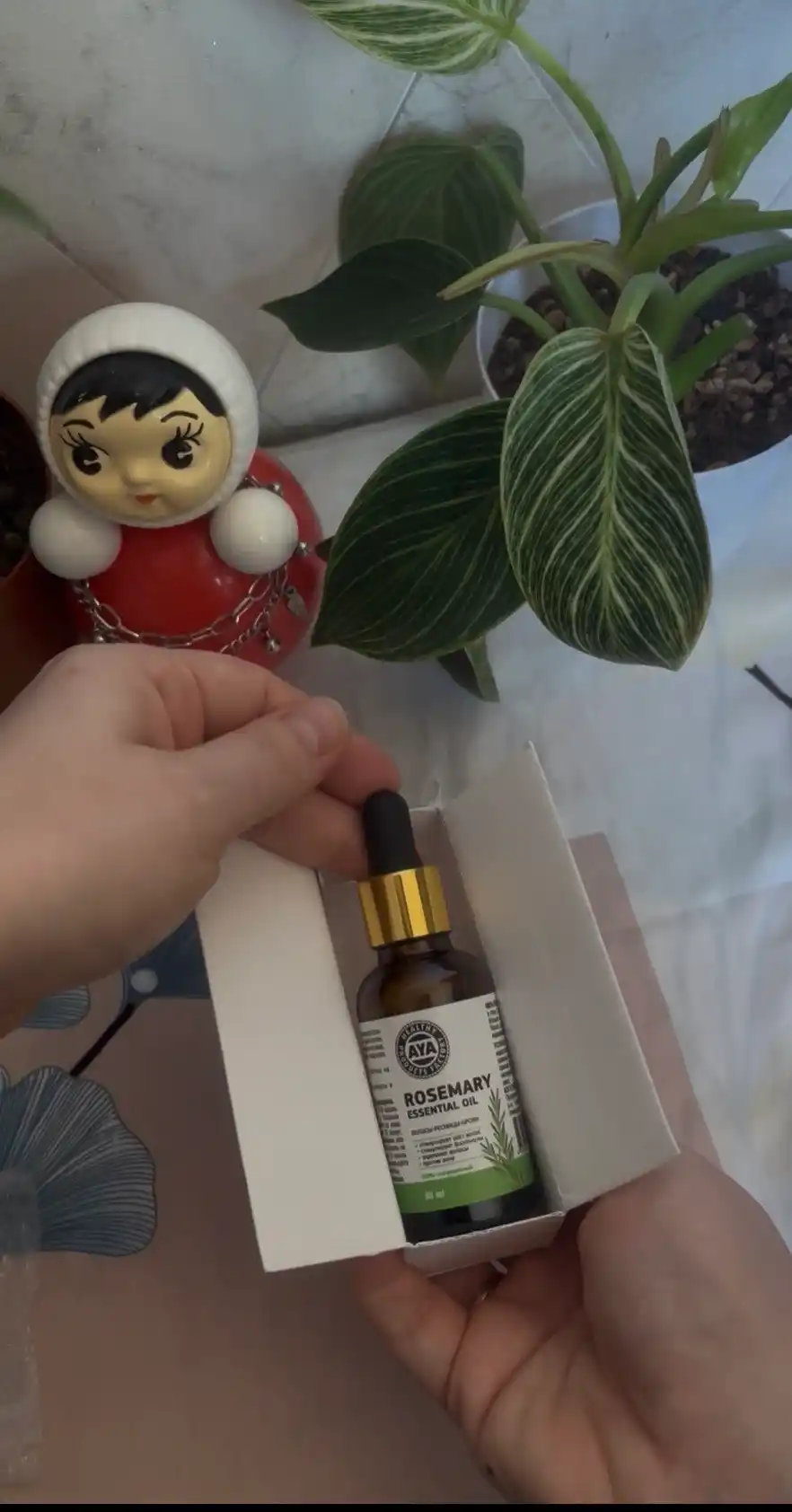 Soch va soqol o'stirish uchun rozmarin yog'i AYA, to'kilishiga qarshi serum, 30 ml