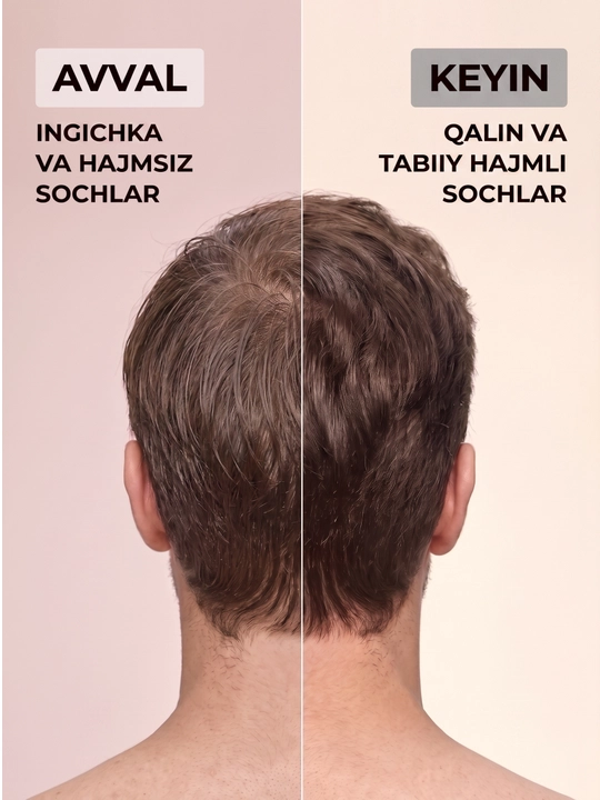 Keratinli shampun, barcha turdagi sochlar uchun, 600 ml