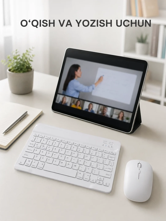 IOS va Android uchun Bluetooth klaviatura va sichqoncha to‘plami mishka
