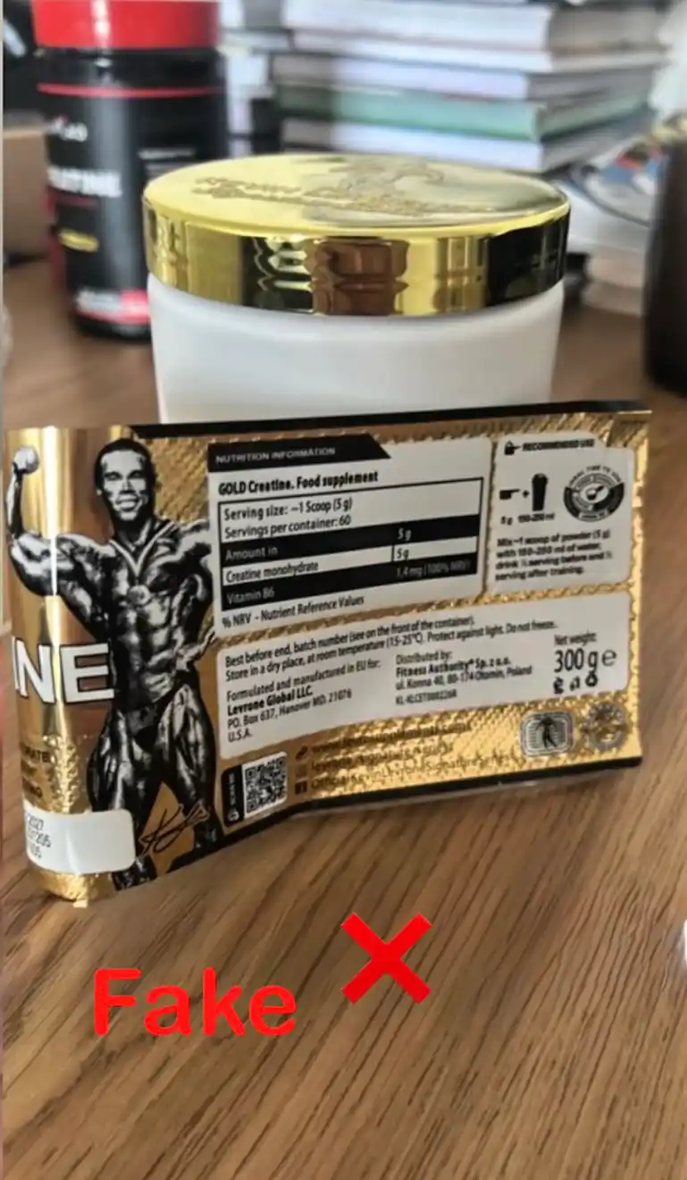 Креатин моногидрат "Kevin Levrone Gold Creatine", без вкуса, 300 г, 60 порций