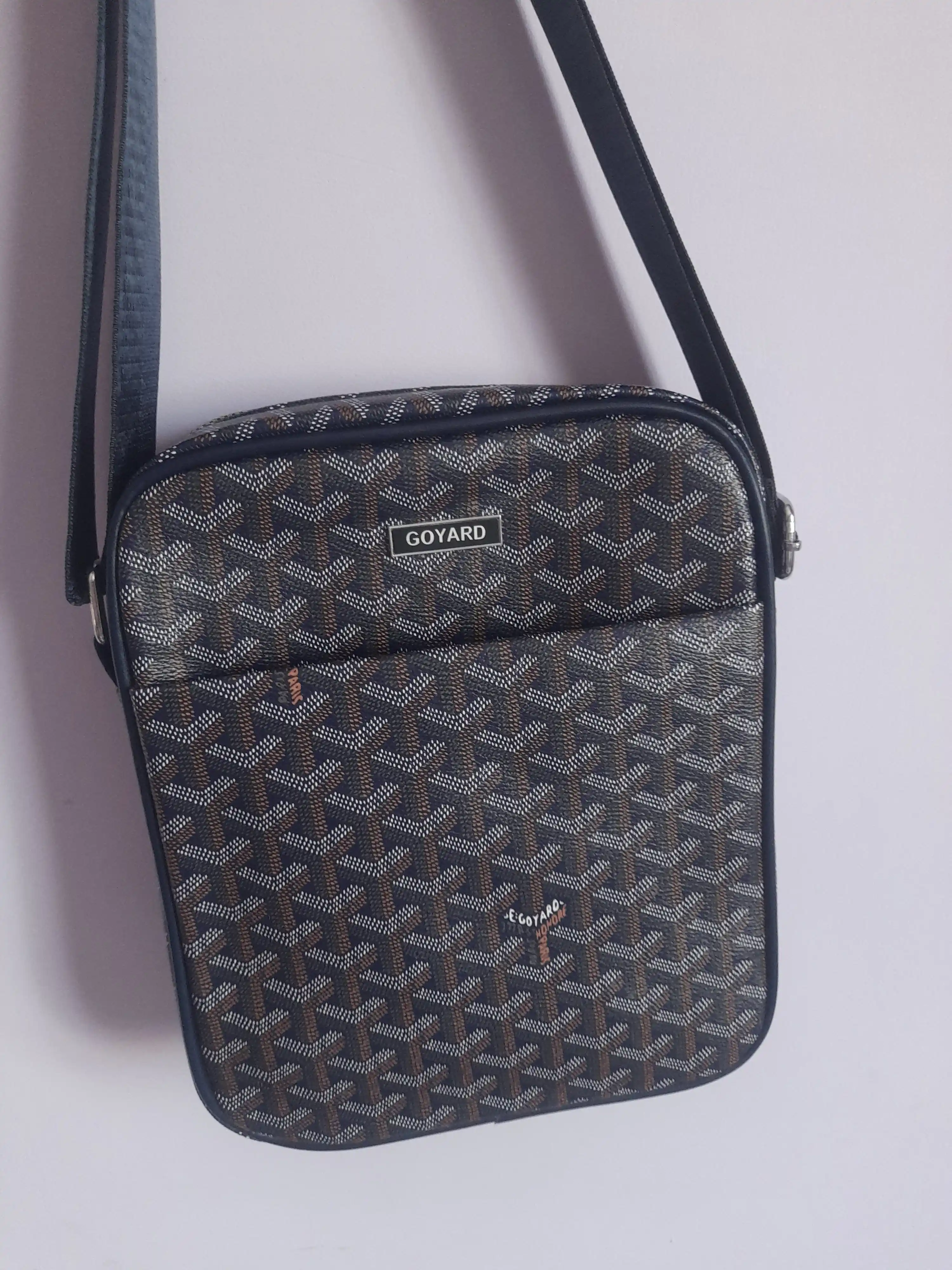 Мужская сумка через плечо (кросс-боди) в премиальном стиле Goyard