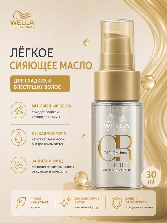 OIL REFLECTIONS Oil Разглаживающее масло для интенсивного блеска волос - 