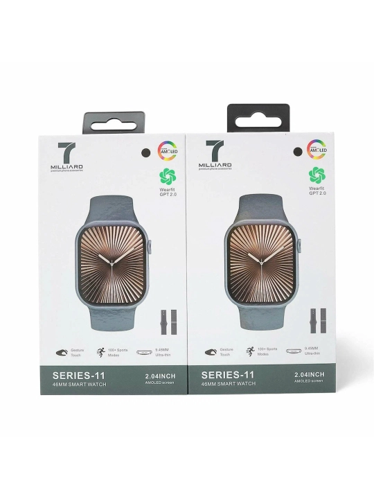 Смарт-часы 7 Milliard Watch 11, 2.04″ Super AMOLED, NFC, IP67, Bluetooth 5.2
