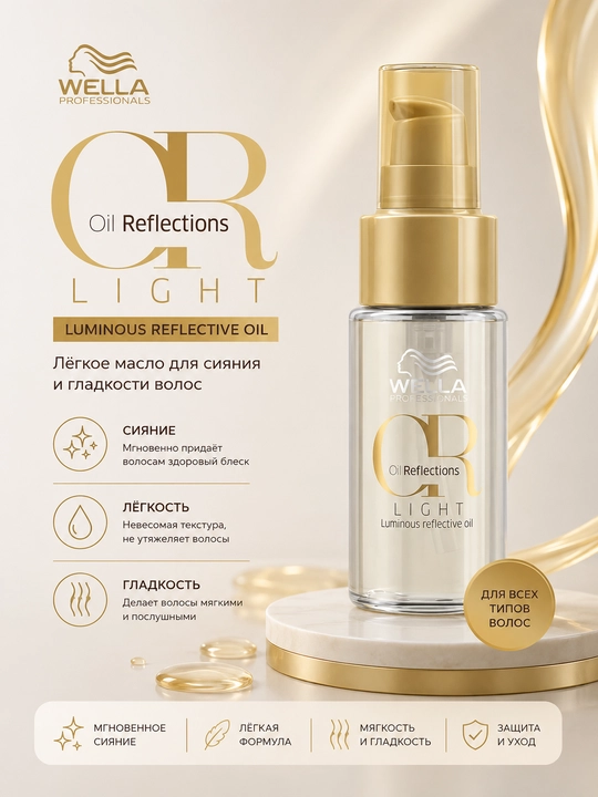OIL REFLECTIONS Light Oil Лёгкое масло для придания блеска волосам - 