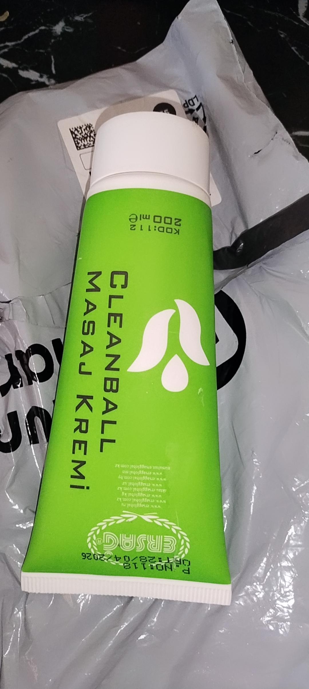 Ersag Cleanball massaj kremi, 100 ml, 200 ml