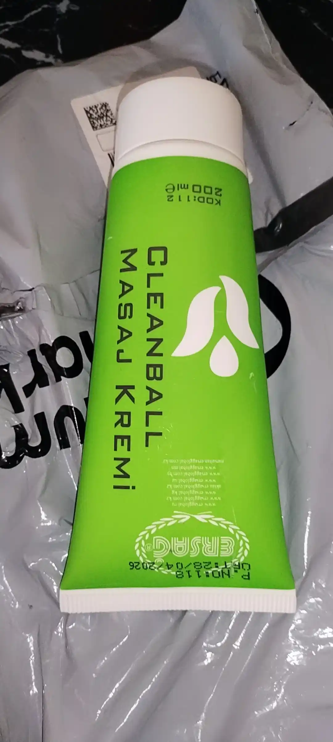 Ersag Cleanball massaj kremi, 100 ml, 200 ml