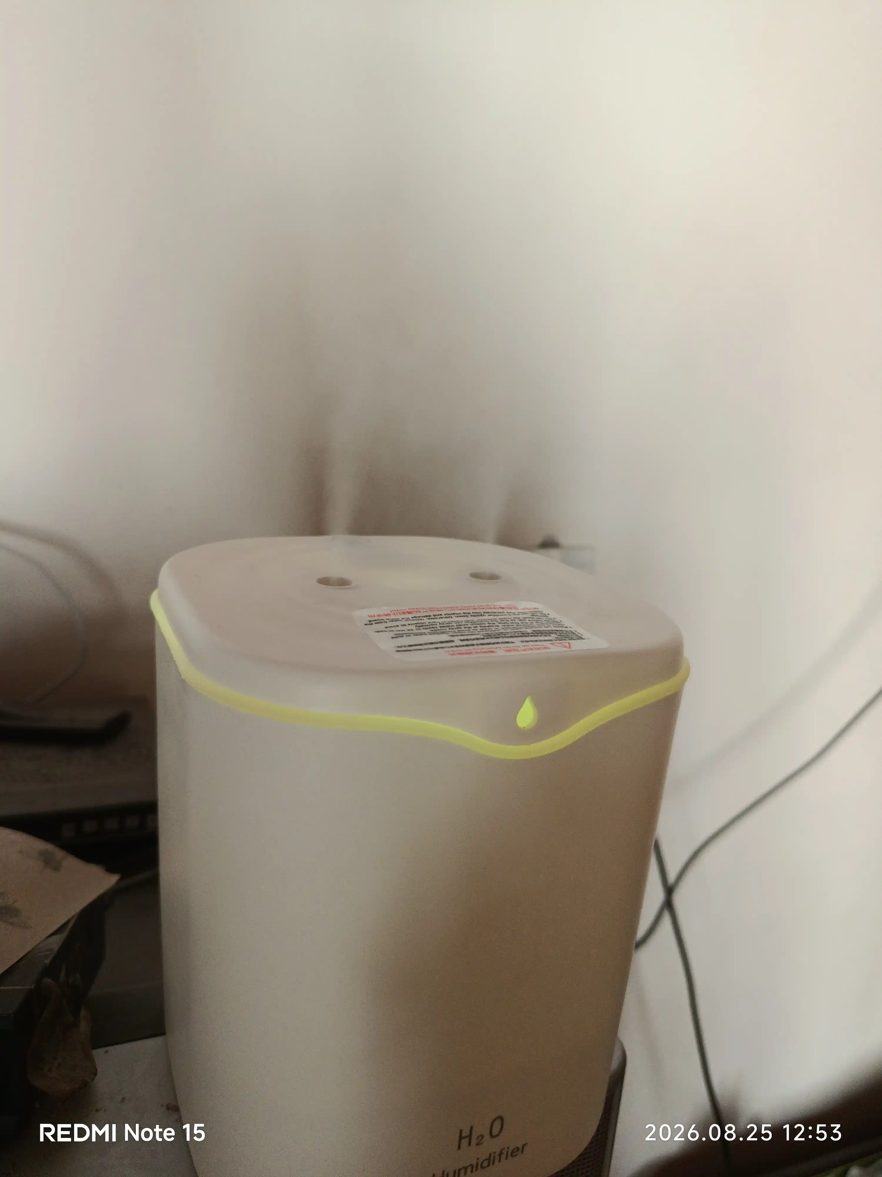 Uy va ofis uchun Bliss Home ultratovushli havo namlagichi, tungi chiroq, 2 litrli aromadiffuzor