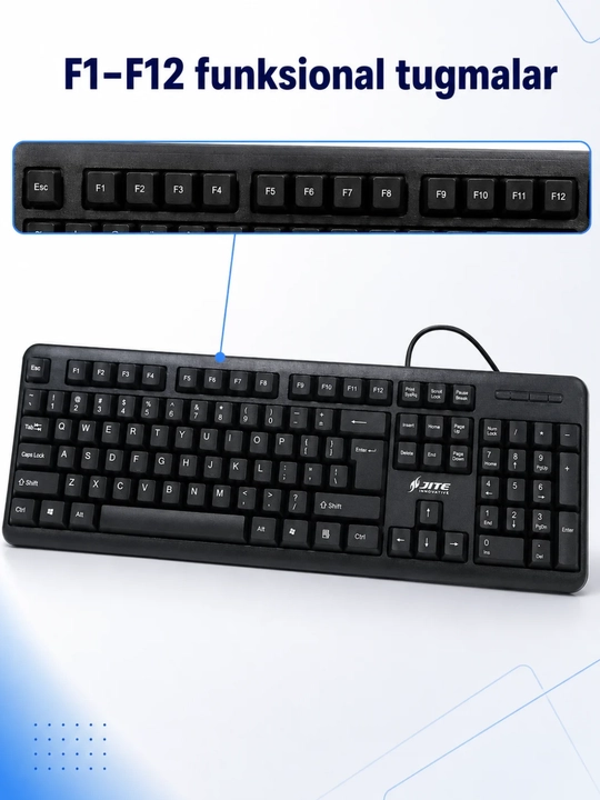 Simli USB klaviatura va B-01 optik sichqoncha to‘plami