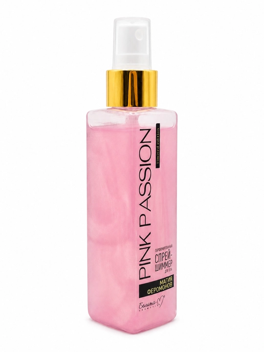 Belita-M Pink Passion tana uchun parfyumlangan shimmer-sprey, 150 g - 